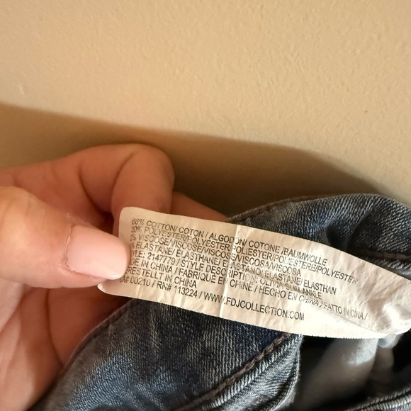 Blue Skinny Jeans with Floral Embroidery Sz.12 - Picture 5 of 6